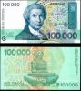 Set of 2 Croatia Dinar 100,000 & 50,000 UNC Crisp