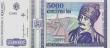 CU 1993 Romania 5,000-Lei Note